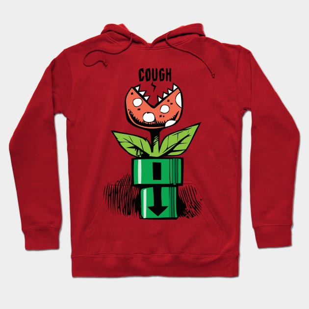 Cartoon Plant Cough Hoodie by dposhirts